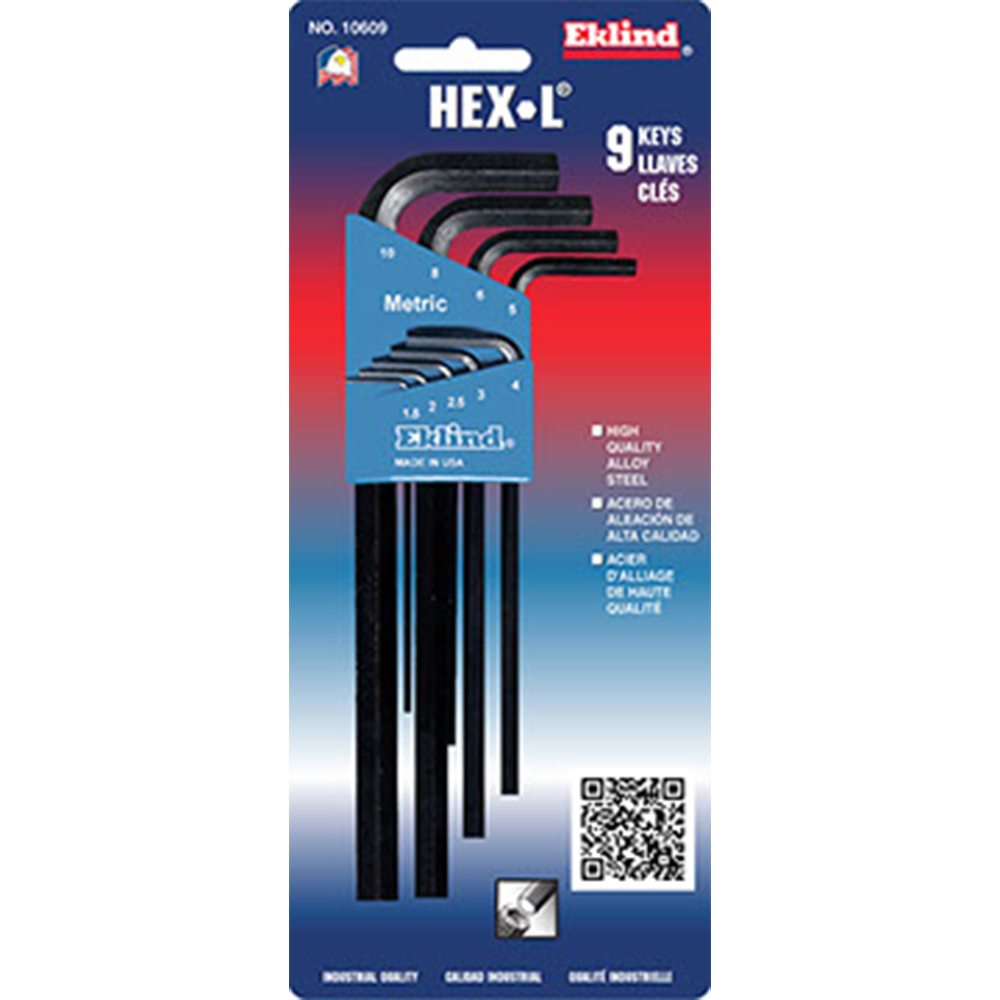 Eklind 9 Piece Hex-L Key Set from GME Supply